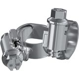 Stein - Steinconnector - Brandstofslang Koppeling - Vernikkeld Messing - Inclusief Slangklemmen