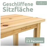 holz4home® Gartenbank aus Tannenholz  Natur