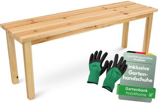 holz4home® Gartenbank aus Tannenholz  Natur
