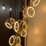 Segula - Floating LED Lamp - Goudkleurig Glas - E27-Fitting - Dimbaar