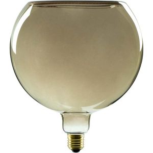 SEGULA Led-gloeilamp, globe, 200 mm, rookgrijs, dimbaar, E27