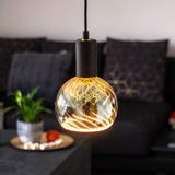 Segula LED lamp E27 | Floating Globe 150 mm | Smoke Gekerfd