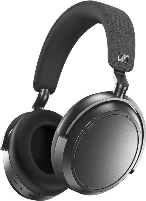 Sennheiser MOMENTUM 4 draadloze hoofdtelefoon, Bluetooth voor kristalheldere gesprekken met adaptieve ruisonderdrukking, 60 uur batterijduur, aanpasbaar geluid en licht opvouwbaar ontwerp, grafiet