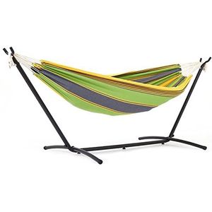 Mondeer Hangmat met standaard voor buiten, draagbaar, outdoor, draagbaar, van zeildoek, voor camping, strand en reizen, 200 kg, draagvermogen, groen, DIAOCHUANG X-Large