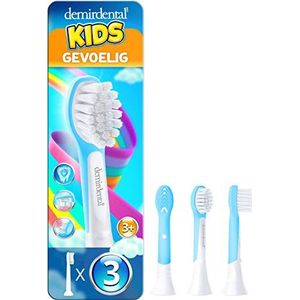 Demirdental for Kids HX6033 HX6034 Mini, vervangende borstels voor Philips Sonicare kinderen vanaf 3 jaar, lichtblauw