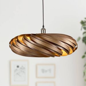 Gofurnit Hanglamp 'Veneria' in walnotenhout - 60 cm