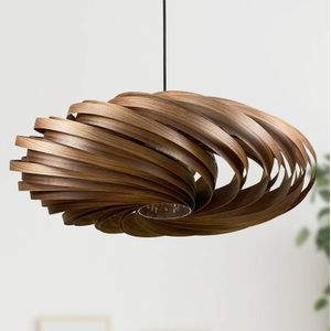 Gofurnit Veneria hanglamp, noten, Ø 70 cm