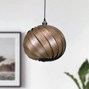 Gofurnit Mela hanglamp, noten, Ø 35 cm