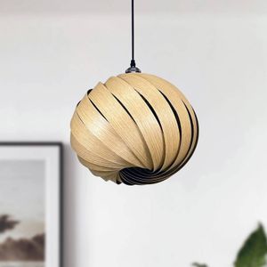 Gofurnit Mela hanglamp, eiken, Ø 35 cm