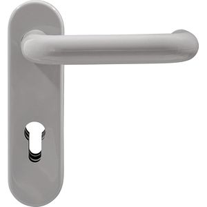 huisaccessoires Wisselset profielcilinder kurkplaat deurbeslag U-vorm kunststof donkergrijs deurklink deurbeslag binnendeuren set