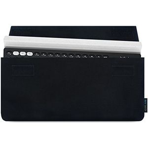 Adore June Keeb Beschermhoes compatibel met Logitech K780, Praktische Stoffen Tas om het toetsenbord te dragen, Zwart