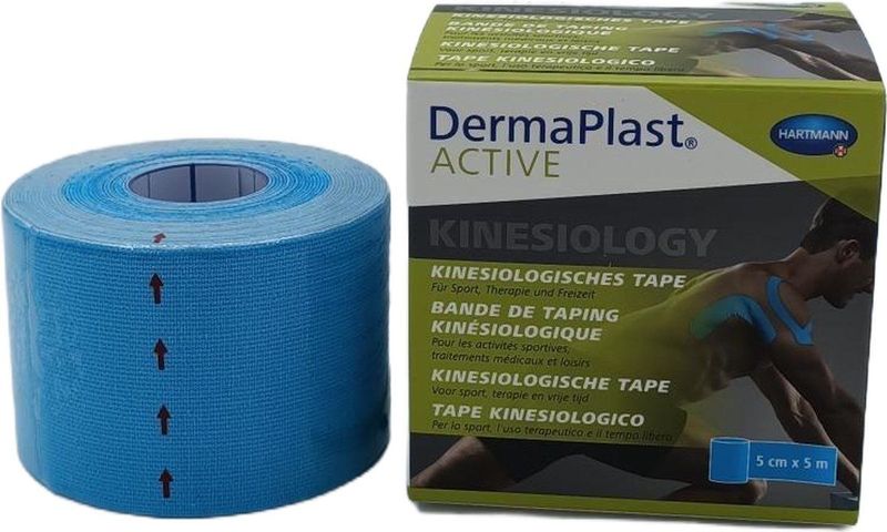Dermaplast - Active - Kinesiology Tape - Blauw - 5 cm x 5 m