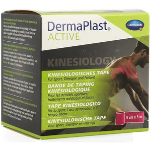 Dermaplast Active kinesiology tape roze 5 cm x 5 m