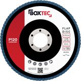 BOXTEC Profi-Fächerscheiben BLAU 125mm INOX Lamellenscheiben