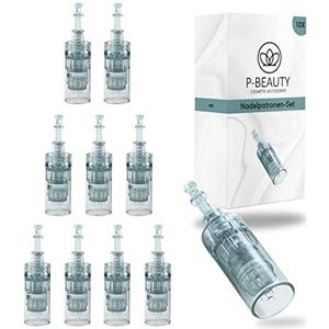 P-Beauty naaldcassettes | Vervangende naaldcassettes voor Derma Elektrik Pen M8 | Microneedling M8 kapje | Verschillende designs | voor Dermapen apparaten met M8 poort | 10x 24 pins