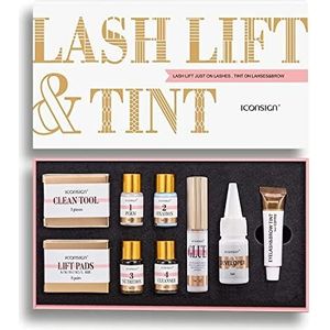 P-Beauty Cosmetic Accessories Wimperlifting & tint-set, lifting set voor prachtige wimpers & wimper- en wenkbrauwverf, Lash Lift Kit & tint, wimpers & wenkbrauwkleur (bruin)