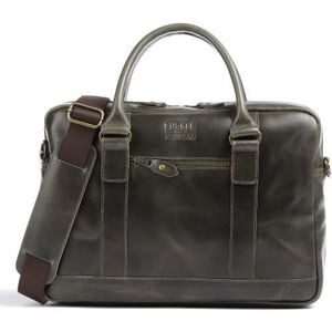 Buckle & Seam Everett aktetas Leer 38 cm Laptopcompartiment  bruin