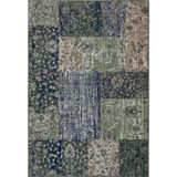 Hanse Home Karpet Kirie - patchwork tapijt laagpolig modern vintage design tapijten voor eetkamer, woonkamer, kinderkamer, hal, slaapkamer, keuken - groen 80x150cm, 105447-80x150