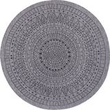 NORTHRUGS Teppich »Porto Wendeteppich«, rund, 5 mm Höhe, In-& Outdoor, Wetterfest, Balkon, Garten, Wohnzimmer, Wasserfest