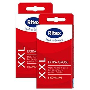 16 (2 x 8) Ritex XXL condooms - extra grote condooms