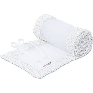 babybay® nest gaas geschikt voor model Boxspring XXL wit glitter sterren zilver