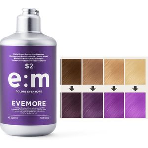 EVEMORE - Semi Permanente Haarkleuringsshampoo - Paars - Kleurshampoo