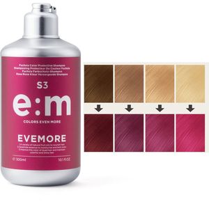 EVEMORE Semi Permanente Haarkleuringsshampoo - Kleurshampoo - Semi-Permanente Haarverf - Rood / Roze