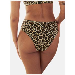 SugarShape - Monaco - Bikinibroek - Beige - Dierenprint - High Waist
