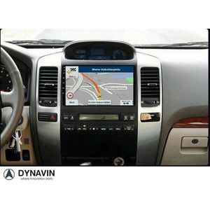 Dynavin Navigatie Toyota Landcruiser I20 carkit android 13 touchscreen carplay overname DSP