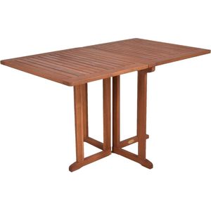 Spetebo Baltimore Balkontafel van eucalyptushout, inklapbaar, rechthoekig, 120 x 70 cm, outdoor eettafel van FSC-massief hout, geolied, tuin, terras, balkon, tafel voor buiten