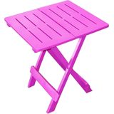 Kunststoff Klapptisch adige 45 x 43 cm - pink - Garten Camping Balkon Tisch