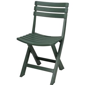 Spetebo Kunststof klapstoel, 80 x 45 cm, bosgroen, tuin en balkon, bistrostoel, inklapbaar, tuinstoel, campingstoel, outdoor, vouwstoel voor tuin, balkon, terras