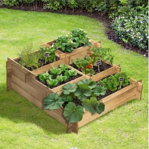 Terra Garden - Kweekbak - Plantenbak - Moestuin - Minigarden - Bloembak - Moestuinbak - 93x93x36