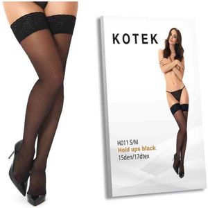 Kotek - H011 - Hold-up Kousen - Zwart