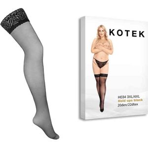 Kotek - H034 - Hold-up Kousen - Zwart - 20DEN
