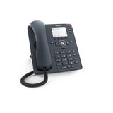 Snom D140 Desk VoIP-Festnetztelefon, Schiefergraues Gehäuse, 2 SIP-IdentitäTen, Energieeffizient (PoE Klasse 1), 2,8' TFT LCD, Graustufenanzeige, 360° Benachrichtigungsanzeige, 6+4 Funktionstasten