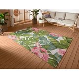 HANSE Home Outdoorteppich »Tropical«, rechteckig, 3 mm Höhe, In-& Outdoor, Teppich, Wetterfest, Balkon, Garten, Wohnzimmer, Floral