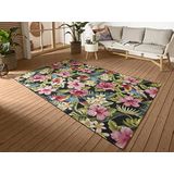 HANSE Home Outdoorteppich "Tropical Feeling", rechteckig, 3 mm Höhe, In-& Outdoor, Teppich, Wetterfest, Balkon, Garten, Wohnzimmer, Floral