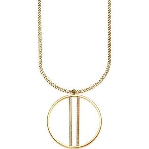 HECHTER PARIS Kette mit Anhänger »Schmuck Geschenk Edelstahl Halskette Kreis Rund Stäbchen«, mit Topas