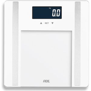 ADE - Ines - Digitale Weegschaal - Wit - Tot 200 kg - Met Lichaamsanalyse