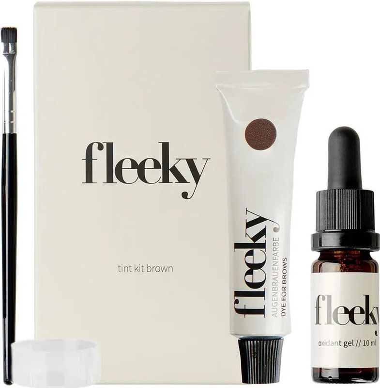 Fleeky - Tint Kit - Bruin - 15 ml - Voor Intense Wenkbrauwen