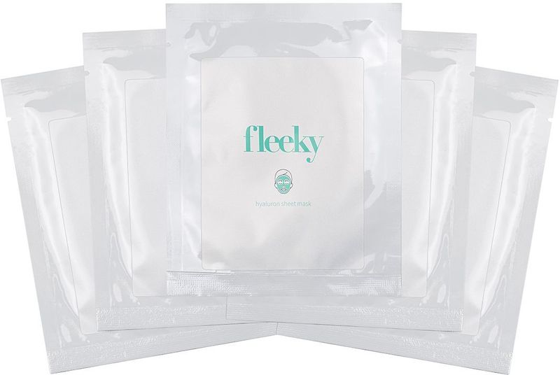 Fleeky - Hyaluron Sheet Mask - 5 Stuks - Huidverzorging