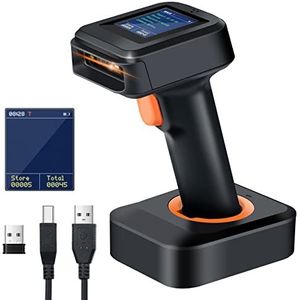 Tera - 2D Streepjescodescanner - Draadloos - Bluetooth - Inclusief Oplader en Standaard