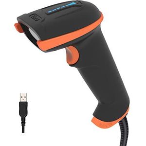 Tera 2D Barcodescanner USB Bedraad, Handheld Scanner 2D QR Data Matrix PDF417 1D Bar Code CMOS Afbeelding Barcodelezer Plug and Play, D5100Y