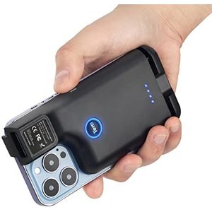 Tera Barcode-scanner, draagbare achterclip, draadloos, met Bluetooth 1D 2D QR barcode-lezer met beeldscan voor smartphone, compatibel met Android en iOS, model 0013