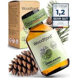 WOODFJORD Sauna-infusie arvengrenen BIO 100 ml I Premium sauna-opgietmiddel voor authentieke en duurzame sauna-ervaringen I sauna-olie en saunageur I bevrijdend en concentratiebevorderend