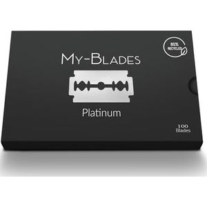 My-Blades - Platinum Double-Edge - Scheermesjes - 100 Stuks