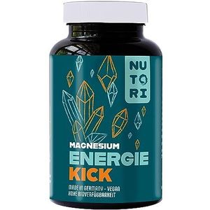 NUTORI magnesiumcitraat, 300 mg per dagdosis, hoge dosis, 120 capsules, maandvoorraad, 100% tri-magnesiumdicitraat, elementair magnesium, 2 x 2 capsules per dag, veganistisch, made in Germany