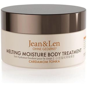 Jean & Len Melting Moisture Body Butter Cardamom & Tonka, voor een geurig verzorgingsresultaat, voor de normale huid, voedende body butter, zonder parabenen & siliconen, veganistisch, 200 ml