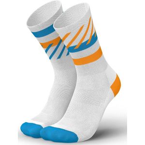 INCYLENCE - RUNNING DISRUPTS - WHITE BLUE ORANGE - Hardloopsokken - Microlon®